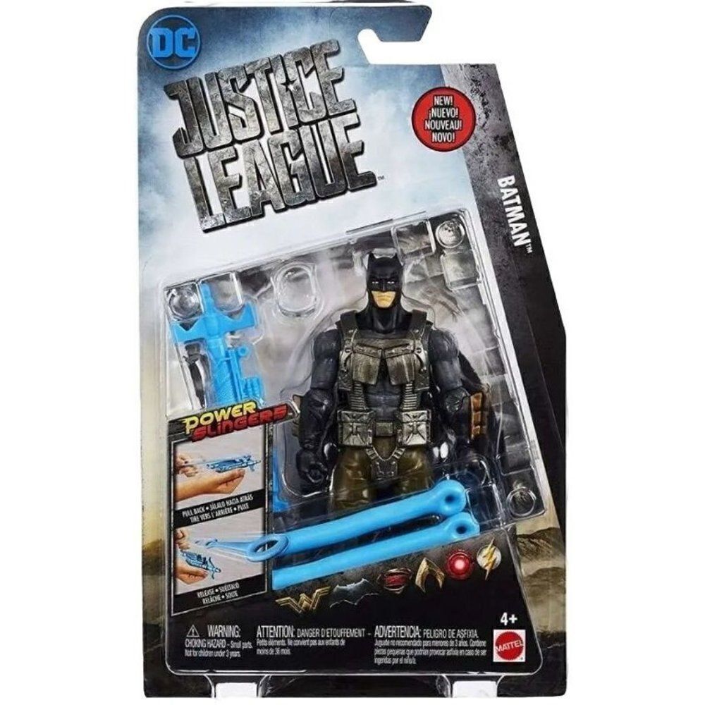 Batman Action Figure DC Justice League Power Slingers Dark Knight  6" NEW